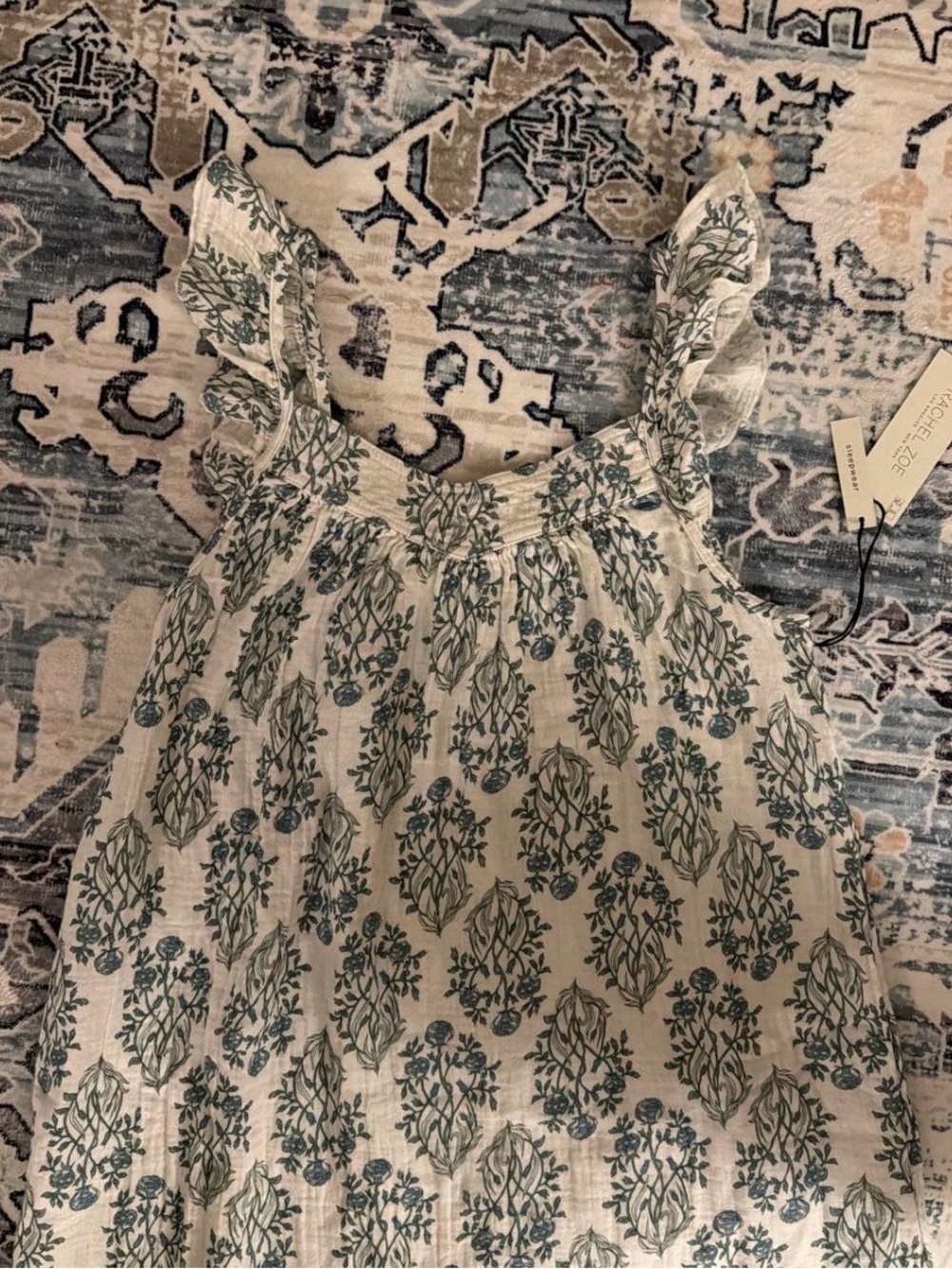 Rachel Zoe Blue & Cream Floral Sundress
